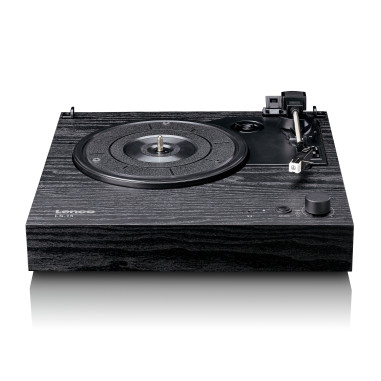 Lenco LS-15BK Lecteur de disques avec Bluetooth®. deux haut-parleurs intégrés et cartouche AT3600L Noir