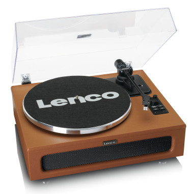 Lenco LS-430BN Table tournante avec Bluetooth MMC 4 haut-parleurs intégrés Marron