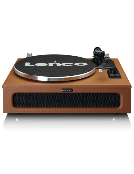 Lenco LS-430BN Table tournante avec Bluetooth MMC 4 haut-parleurs intégrés Marron