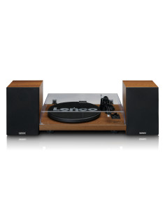 Lenco LS-480WD Lecteur de disques avec amplificateur intégré et Bluetooth® et 2 haut-parleurs externes Wood 2