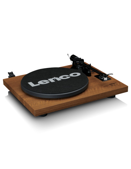 Lenco LS-480WD Lecteur de disques avec amplificateur intégré et Bluetooth® et 2 haut-parleurs externes Wood