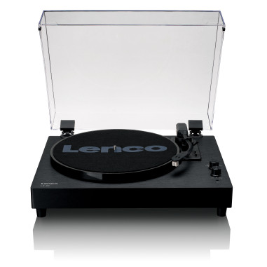Lenco LS-60BK Platine en bois avec haut-parleurs intégrés et Bluetooth®.