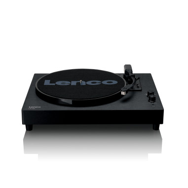 Lenco LS-60BK Platine en bois avec haut-parleurs intégrés et Bluetooth®.