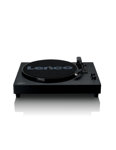 Lenco LS-60BK Platine en bois avec haut-parleurs intégrés et Bluetooth®.