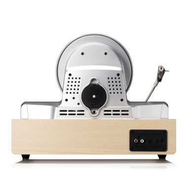 Lenco LSA-071SI Tourne-disque vertical entièrement automatique avec haut-parleurs intégrés et Bluetooth® Silver