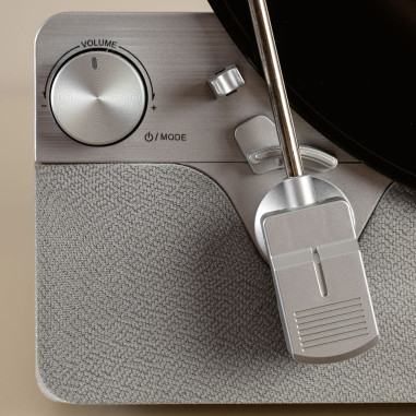 Lenco LSA-071SI Tourne-disque vertical entièrement automatique avec haut-parleurs intégrés et Bluetooth® Silver