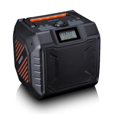 Lenco ODR-160GY Radio d'extérieur portable DAB+/FM à haute puissance avec Bluetooth® IPX5 résistant à l'eau Gris