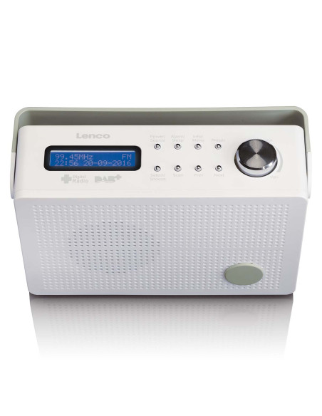 Lenco PDR-030WH Radio portable DAB+/FM avec fonction alarme Blanc