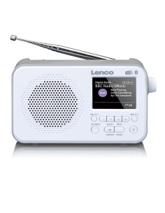 Lenco PDR-036WH Radio DAB+ FM portable avec Bluetooth® Ecran TFT 2.4'' Blanc