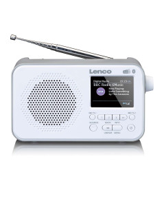 Lenco PDR-036WH Radio DAB+ FM portable avec Bluetooth® Ecran TFT 2.4'' Blanc 2