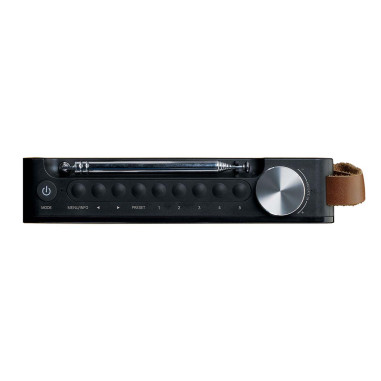 Lenco PDR040BAMBOOBK Radio portable DAB+/ FM avec Bluetooth® Bamboo Black