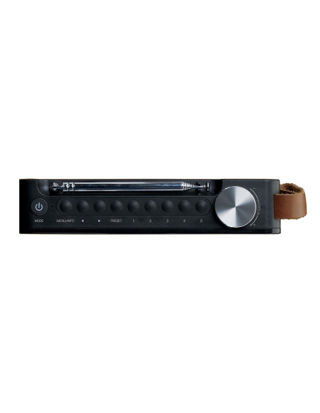 Lenco PDR040BAMBOOBK Radio portable DAB+/ FM avec Bluetooth® Bamboo Black