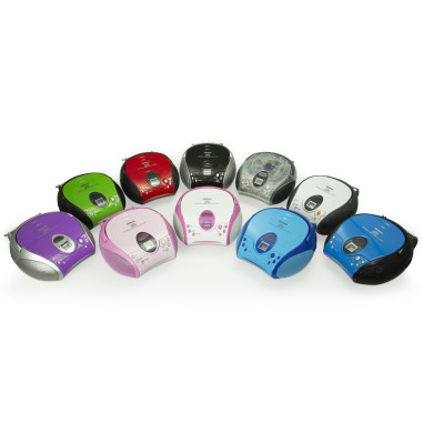 Lenco SCD-24TR Radio FM stéréo portable avec lecteur CD Transparent