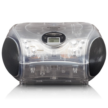 Lenco SCD-24TR Radio FM stéréo portable avec lecteur CD Transparent