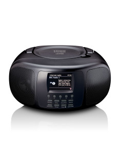 Lenco SCD-6000BK Radio Internet portable avec DAB+/FM. Bluetooth®. lecteur CD et grand écran couleur LCD Noir