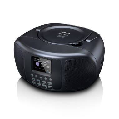 Lenco SCD-6000BK Radio Internet portable avec DAB+/FM. Bluetooth®. lecteur CD et grand écran couleur LCD Noir