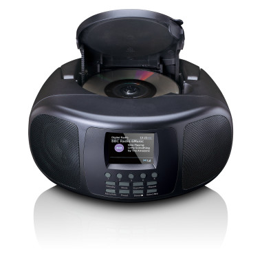 Lenco SCD-6000BK Radio Internet portable avec DAB+/FM. Bluetooth®. lecteur CD et grand écran couleur LCD Noir