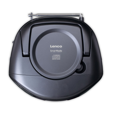 Lenco SCD-6000BK Radio Internet portable avec DAB+/FM. Bluetooth®. lecteur CD et grand écran couleur LCD Noir