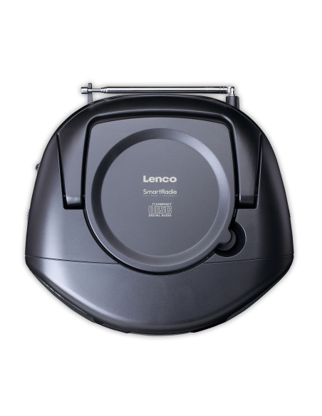 Lenco SCD-6000BK Radio Internet portable avec DAB+/FM. Bluetooth®. lecteur CD et grand écran couleur LCD Noir