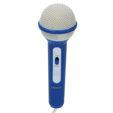 Lenco SCD-650BU Radio FM portable CD/MP3/USB Microphone et effets lumineux Bleu