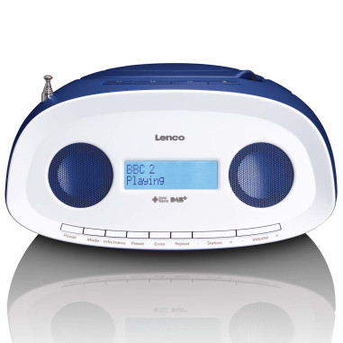 Lenco SCD-69BU Radio portable DAB+/FM avec lecteur CD et USB Bleu