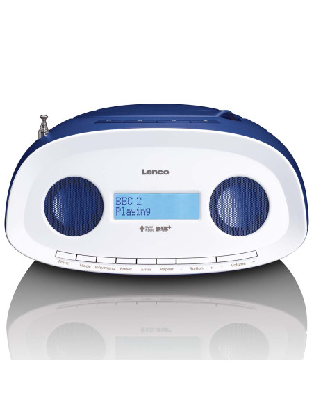 Lenco SCD-69BU Radio portable DAB+/FM avec lecteur CD et USB Bleu