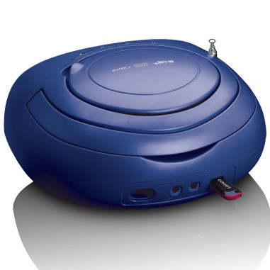 Lenco SCD-69BU Radio portable DAB+/FM avec lecteur CD et USB Bleu