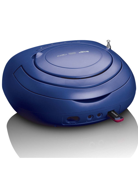 Lenco SCD-69BU Radio portable DAB+/FM avec lecteur CD et USB Bleu