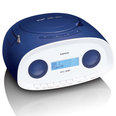 Lenco SCD-69BU Radio portable DAB+/FM avec lecteur CD et USB Bleu