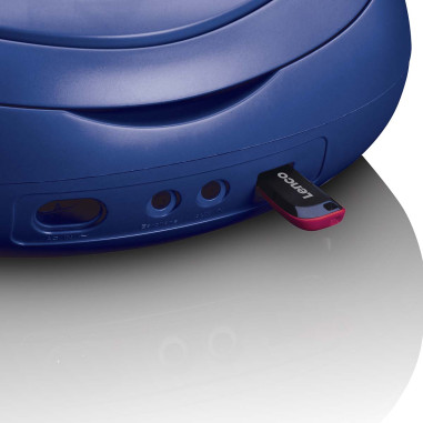 Lenco SCD-69BU Radio portable DAB+/FM avec lecteur CD et USB Bleu