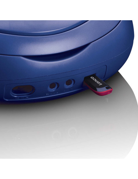 Lenco SCD-69BU Radio portable DAB+/FM avec lecteur CD et USB Bleu