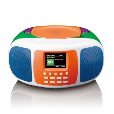 Lenco SCD-861KIDS Radio portable DAB+/FM avec Bluetooth®. lecteur CD et grand écran couleur LCD