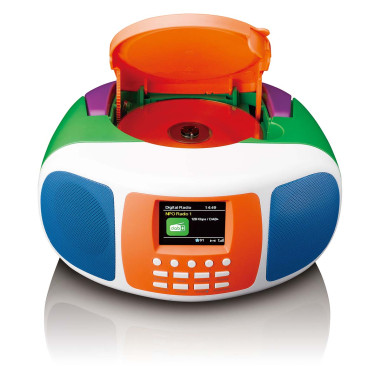 Lenco SCD-861KIDS Radio portable DAB+/FM avec Bluetooth®. lecteur CD et grand écran couleur LCD