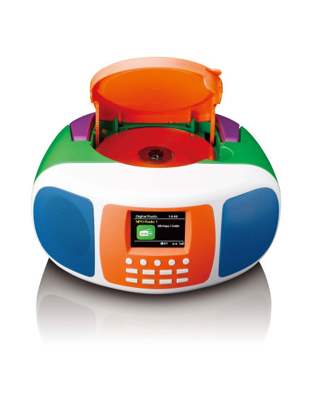 Lenco SCD-861KIDS Radio portable DAB+/FM avec Bluetooth®. lecteur CD et grand écran couleur LCD