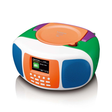 Lenco SCD-861KIDS Radio portable DAB+/FM avec Bluetooth®. lecteur CD et grand écran couleur LCD