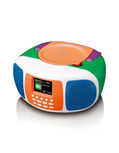 Lenco SCD-861KIDS Radio portable DAB+/FM avec Bluetooth®. lecteur CD et grand écran couleur LCD