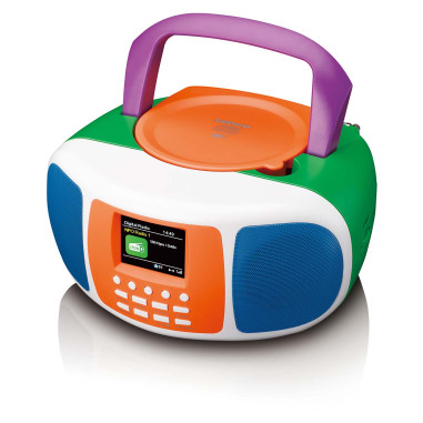 Lenco SCD-861KIDS Radio portable DAB+/FM avec Bluetooth®. lecteur CD et grand écran couleur LCD
