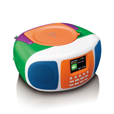 Lenco SCD-861KIDS Radio portable DAB+/FM avec Bluetooth®. lecteur CD et grand écran couleur LCD