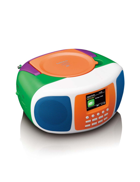 Lenco SCD-861KIDS Radio portable DAB+/FM avec Bluetooth®. lecteur CD et grand écran couleur LCD