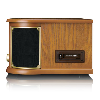 Lenco TCD-2571WD Tourne-disque rétro en bois avec Bluetooth®. radio DAB+/FM. encodage USB. lecteur CD. lecteur de cassettes et
