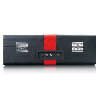 Lenco TT-110BKRD Lecteur de disques avec réception Bluetooth® et haut-parleurs intégrés Noir / Rouge