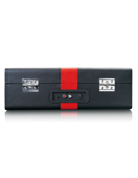 Lenco TT-110BKRD Lecteur de disques avec réception Bluetooth® et haut-parleurs intégrés Noir / Rouge