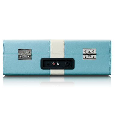 Lenco TT-110BUWH Lecteur de disques avec réception Bluetooth® et haut-parleurs intégrés Bleu / Blanc