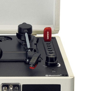 Lenco TT-115CR Lecteur de disques Bluetooth® avec haut-parleurs intégrés Cream