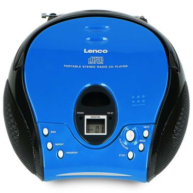Lenco SCD-24 BLUE/BL Radio FM portable avec CD Bleu / Noir