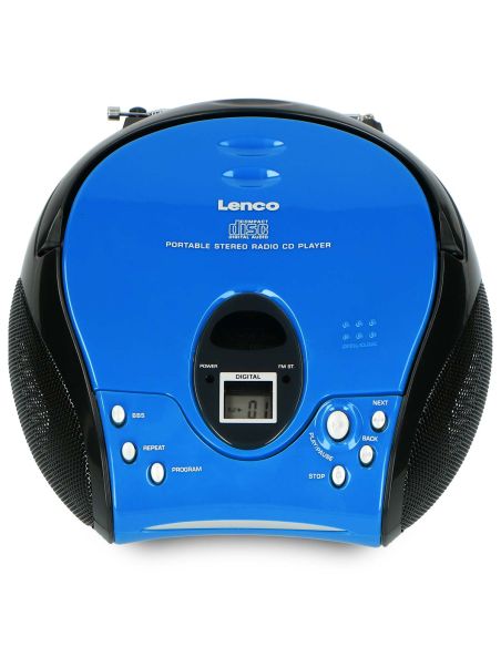 Lenco SCD-24 BLUE/BL Radio FM portable avec CD Bleu / Noir