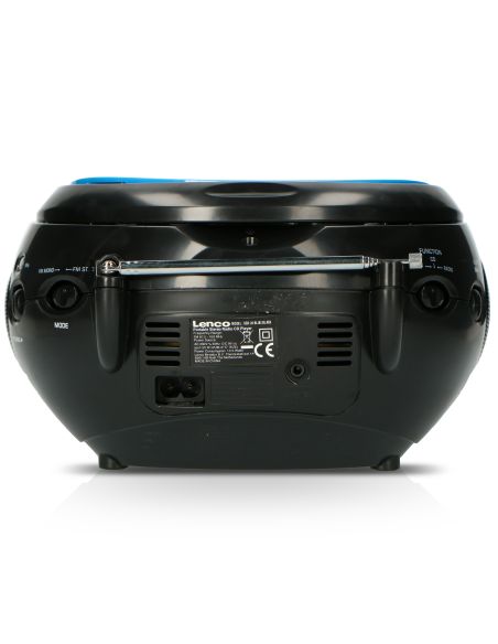 Lenco SCD-24 BLUE/BL Radio FM portable avec CD Bleu / Noir