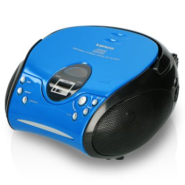 Lenco SCD-24 BLUE/BL Radio FM portable avec CD Bleu / Noir