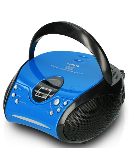 Lenco SCD-24 BLUE/BL Radio FM portable avec CD Bleu / Noir