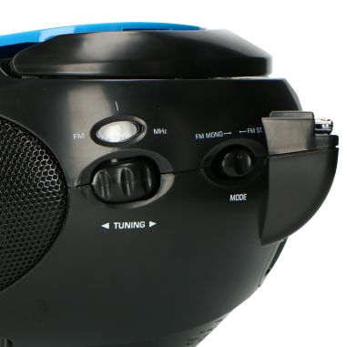 Lenco SCD-24 BLUE/BL Radio FM portable avec CD Bleu / Noir